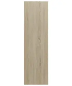 vidaXL Book Cabinet White and Sonoma Oak 97.5×29.5×100 cm Chipboard