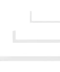 vidaXL Wall Display Shelf 3 pcs White Chipboard