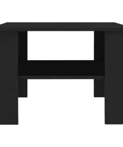 vidaXL Coffee Table Black 60x60x42 cm Chipboard