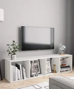 vidaXL Book Cabinet/TV Cabinet White 143x30x36 cm