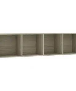 vidaXL Book Cabinet/TV Cabinet Sonoma Oak 143x30x36 cm