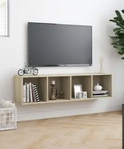 vidaXL Book Cabinet/TV Cabinet Sonoma Oak 143x30x36 cm