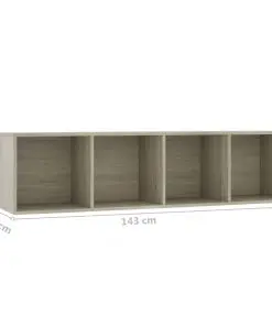 vidaXL Book Cabinet/TV Cabinet Sonoma Oak 143x30x36 cm