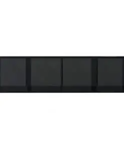 vidaXL Book Cabinet/TV Cabinet High Gloss Black 143x30x36 cm