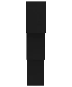 vidaXL Cube Wall Shelves Black 84.5x15x27 cm Chipboard