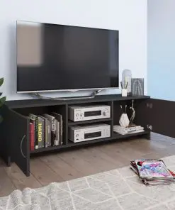 vidaXL TV Cabinet Grey 120x30x37,5 cm Chipboard