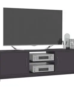 vidaXL TV Cabinet Grey 120x30x37,5 cm Chipboard