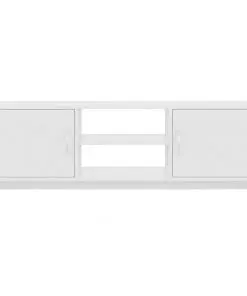 vidaXL TV Cabinet High Gloss White 120x30x37,5 cm Chipboard