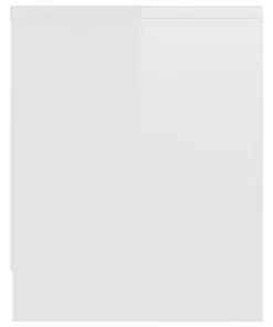 vidaXL TV Cabinet High Gloss White 120x30x37,5 cm Chipboard