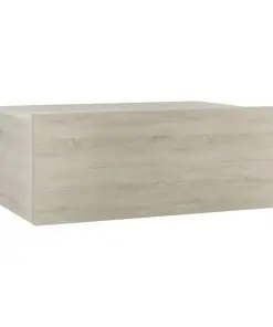 vidaXL Floating Nightstand Sonoma Oak 40x30x15 cm Chipboard