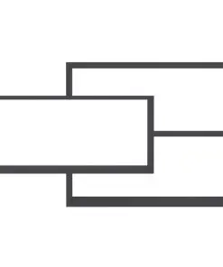 vidaXL Wall Shelves Grey 104x24x60 cm Chipboard