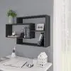 vidaXL Wall Shelves Grey 104x24x60 cm Chipboard