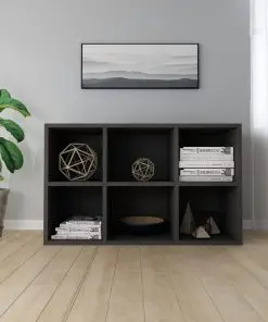 vidaXL Book Cabinet/Sideboard Black 66x30x97.8 cm Chipboard