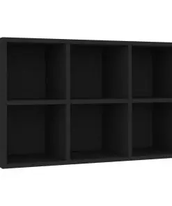 vidaXL Book Cabinet/Sideboard Black 66x30x97.8 cm Chipboard