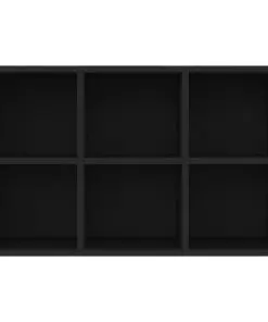 vidaXL Book Cabinet/Sideboard Black 66x30x97.8 cm Chipboard