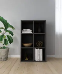 vidaXL Book Cabinet/Sideboard Black 66x30x97.8 cm Chipboard