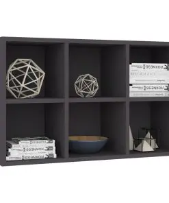 vidaXL Book Cabinet/Sideboard Grey 66x30x97.8 Chipboard