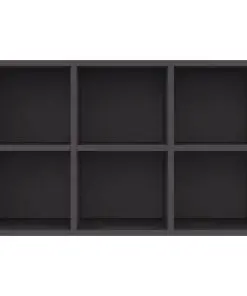 vidaXL Book Cabinet/Sideboard Grey 66x30x97.8 Chipboard