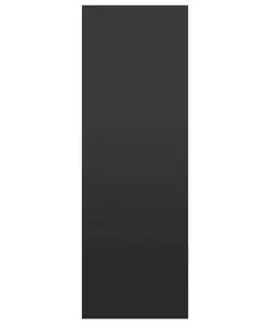 vidaXL Book Cabinet/Sideboard High Gloss Black 66x30x97.8 cm Chipboard