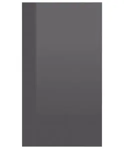 vidaXL Book Cabinet/Sideboard High Gloss Grey 66x30x97.8 cm Chipboard