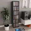 vidaXL CD Cabinet Grey 21x20x88 cm Chipboard