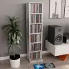 vidaXL CD Cabinet Concrete Grey 21x20x88 cm Chipboard