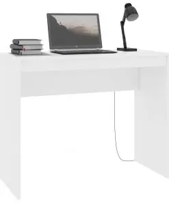 vidaXL Desk White 90x40x72 cm Chipboard