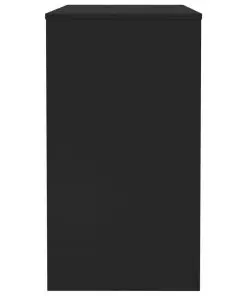 vidaXL Desk Black 90x40x72 cm Chipboard