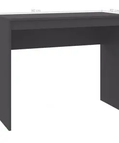 vidaXL Desk Grey 90x40x72 cm Chipboard