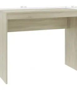 vidaXL Desk Sonoma Oak 90x40x72 cm Chipboard
