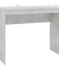 vidaXL Desk Concrete Grey 90x40x72 cm Chipboard