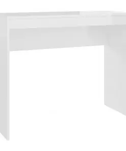 vidaXL Desk High Gloss White 90x40x72 cm Chipboard