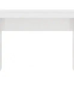 vidaXL Desk High Gloss White 90x40x72 cm Chipboard