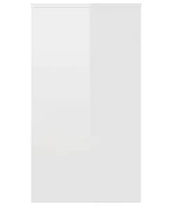 vidaXL Desk High Gloss White 90x40x72 cm Chipboard