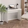 vidaXL Desk High Gloss White 90x40x72 cm Chipboard vidaXL Desk High Gloss White 90x40x72 cm Chipboard