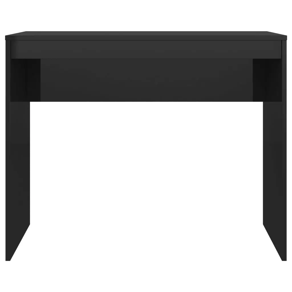 vidaXL Desk High Gloss Black 90x40x72 cm Chipboard