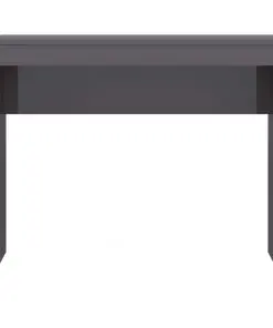 vidaXL Desk High Gloss Grey 90x40x72 cm Chipboard
