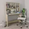 vidaXL Desk with Shelves Sonoma Oak 110x45x157 cm Chipboard