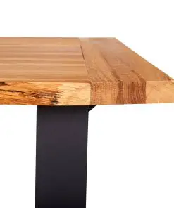 vidaXL Dining Table Natural 180x90x75 cm Solid Oak Wood