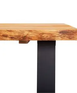 vidaXL Dining Table Natural 120x65x75 cm Solid Oak Wood