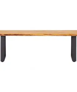 vidaXL Bench 140 cm Natural Solid Oak Wood
