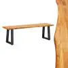 vidaXL Bench 140 cm Natural Solid Oak Wood vidaXL Bench 140 cm Natural Solid Oak Wood