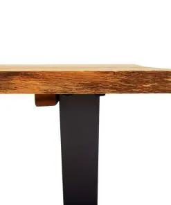 vidaXL Dining Table 140x80x75 cm Solid Oak Wood