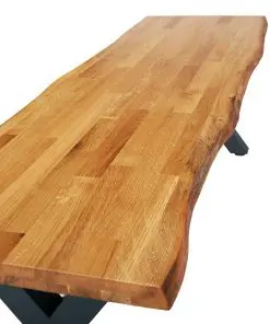 vidaXL Bench 140 cm Natural Solid Oak Wood