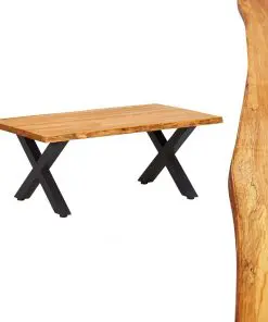 vidaXL Coffee Table 100x60x45 cm Solid Oak Wood