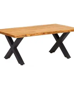 vidaXL Coffee Table 100x60x45 cm Solid Oak Wood
