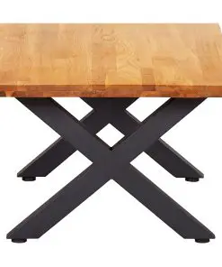 vidaXL Coffee Table 100x60x45 cm Solid Oak Wood