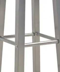 vidaXL Bar Stools 2 pcs Anthracite MDF