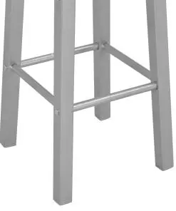 vidaXL 3 Piece Bar Set Wood and Steel Black