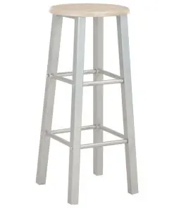 vidaXL 3 Piece Bar Set Wood and Steel